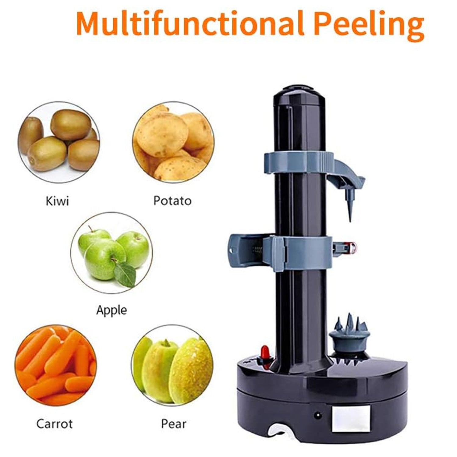 Multipurpose Electric Vegetable Fruit Peeler Automatic Potato Peeler (1 Pc) Multipurpose Electric Vegetable Fruit Peeler Automatic Potato Peeler (1 Pc)